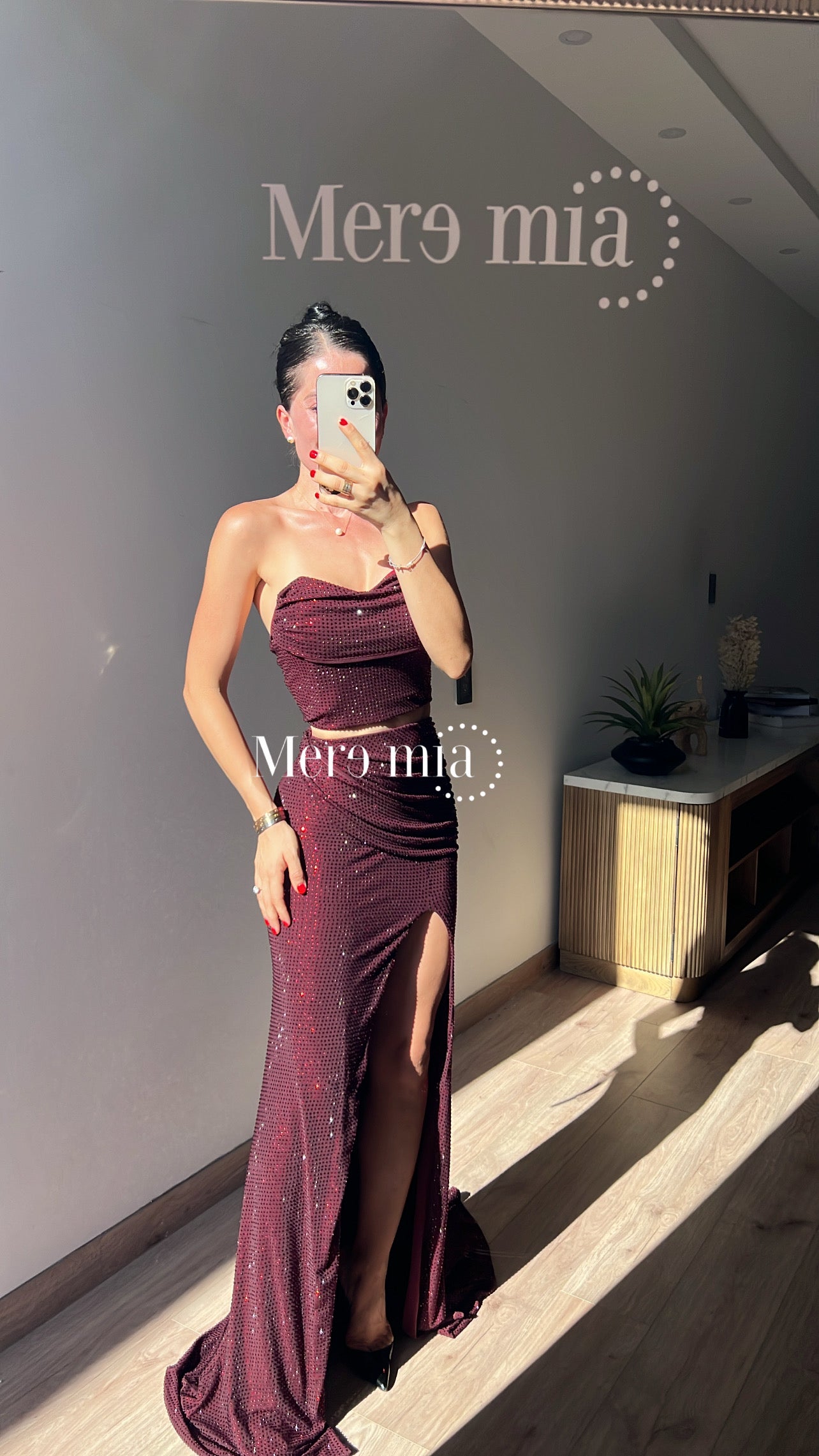 Conjunto tinto puntos