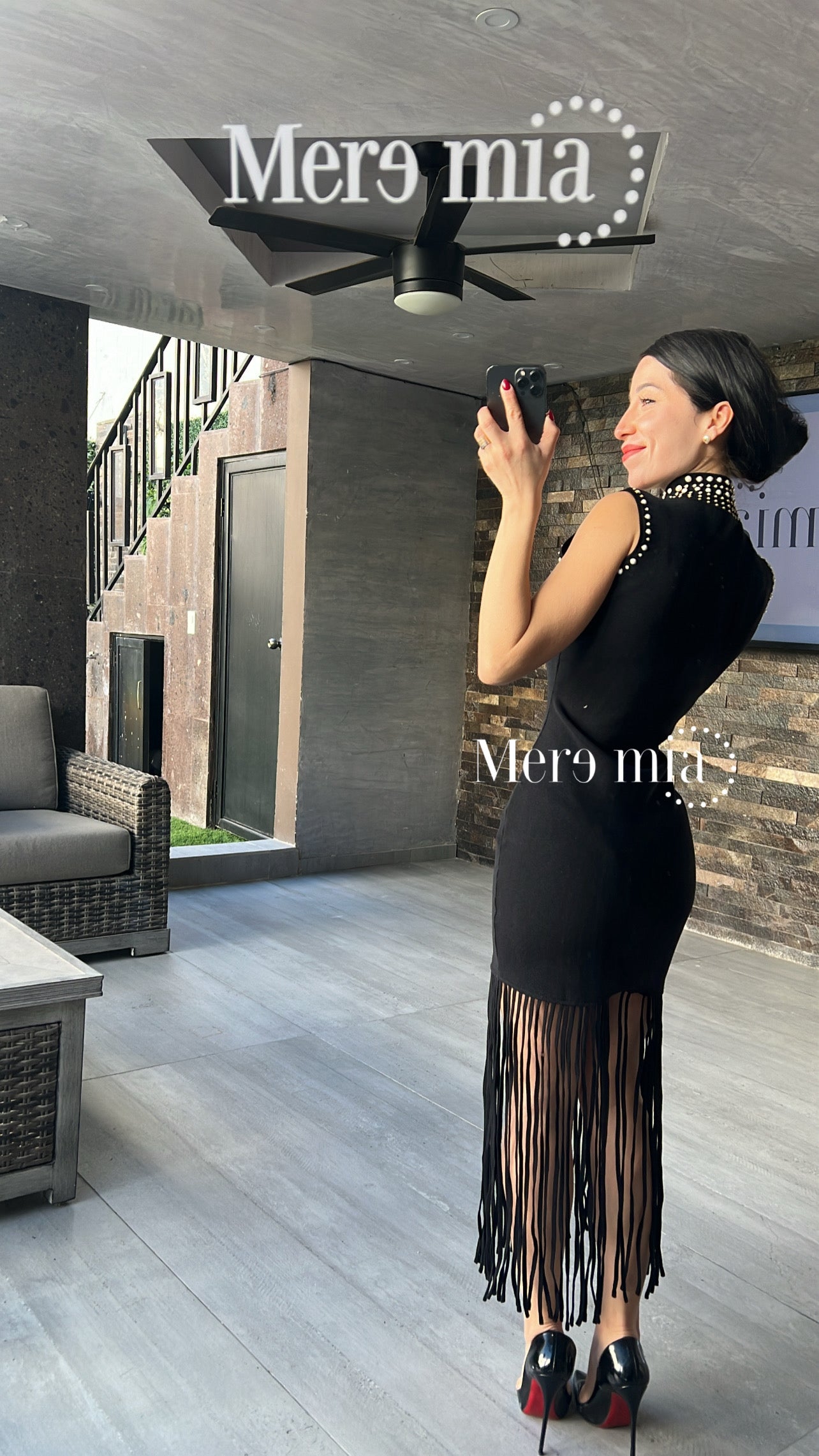 Vestido barbas estoperoles