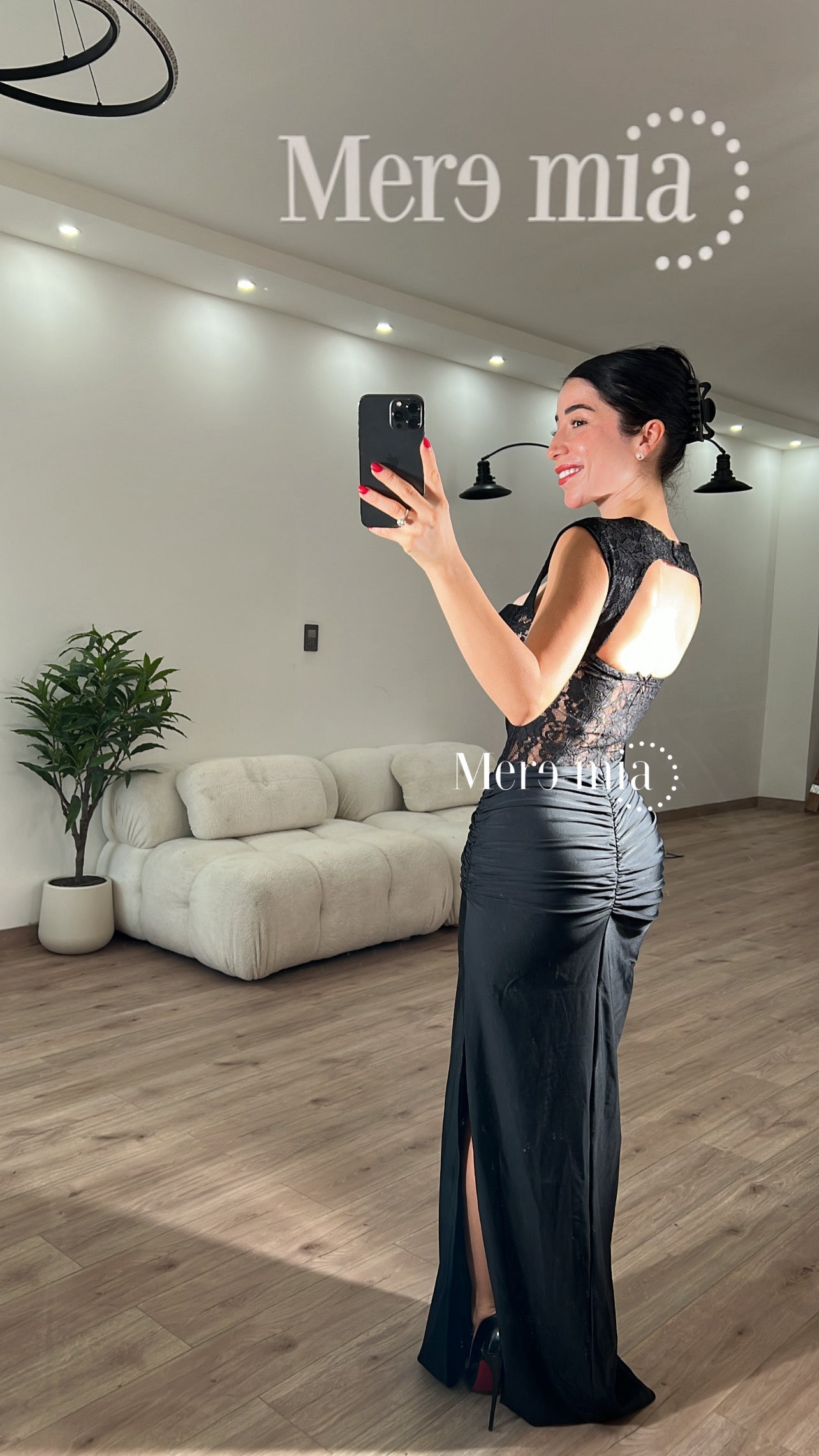 Vestido encaje copas