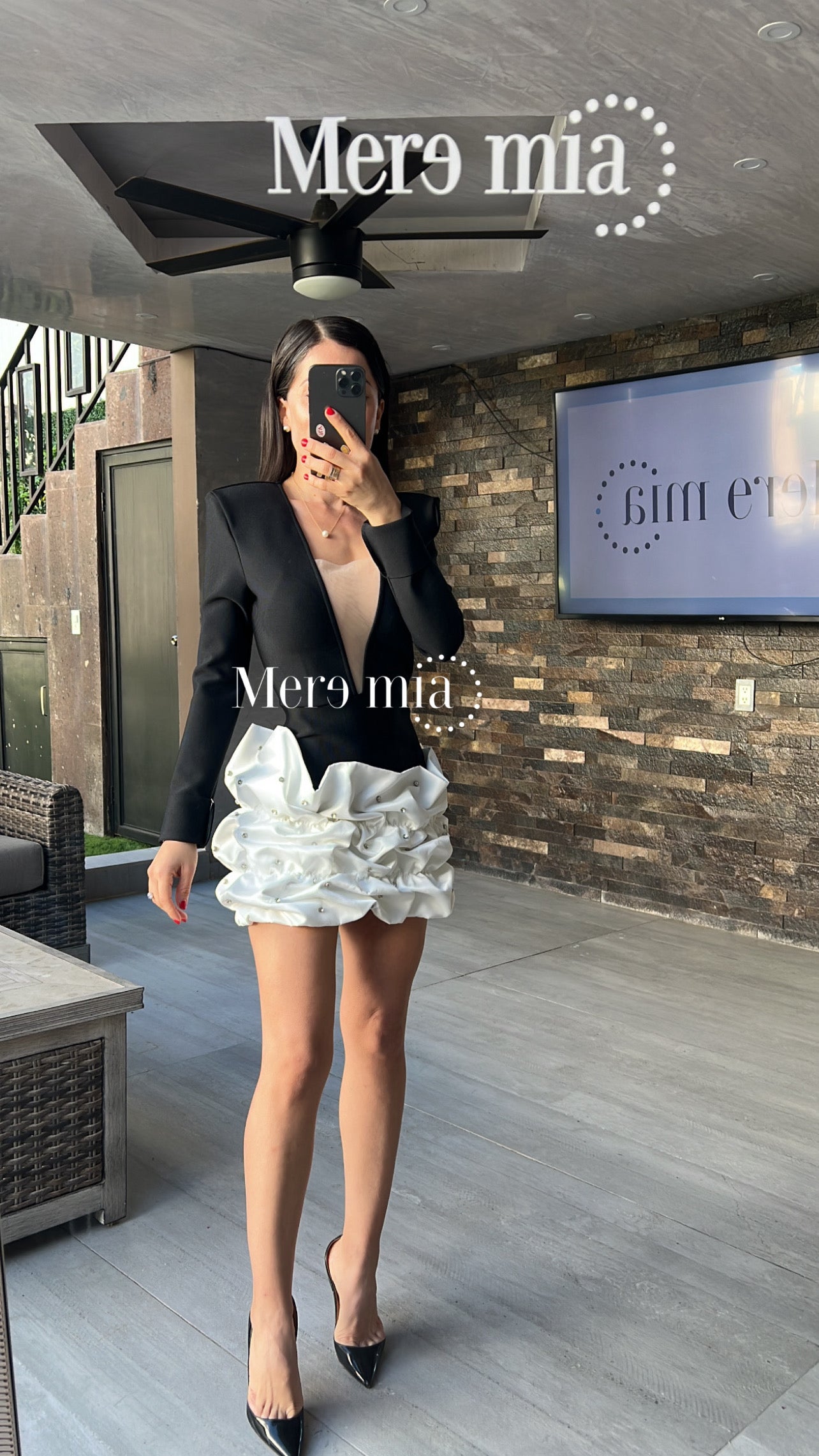 Vestido negro corr
