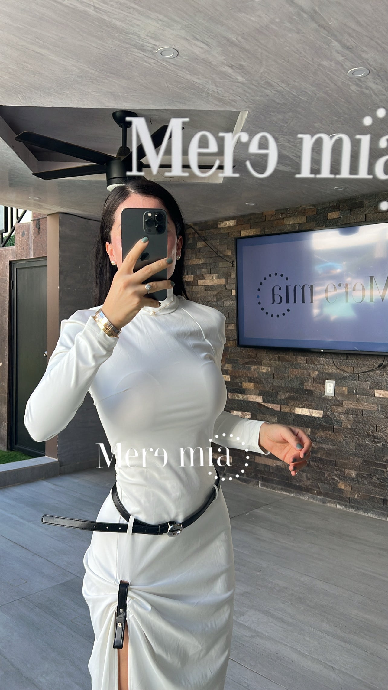 Vestido blanco espalda ml