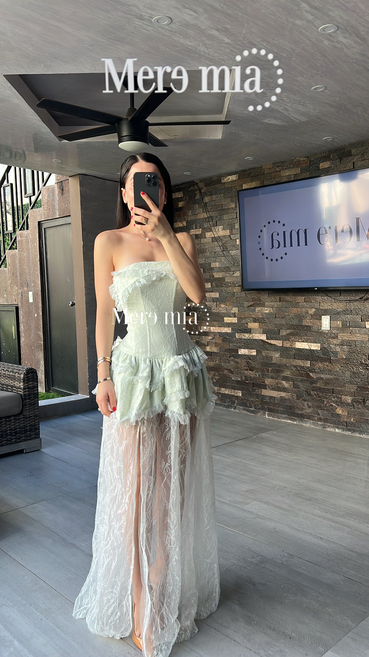 Vestido olan corr strapples