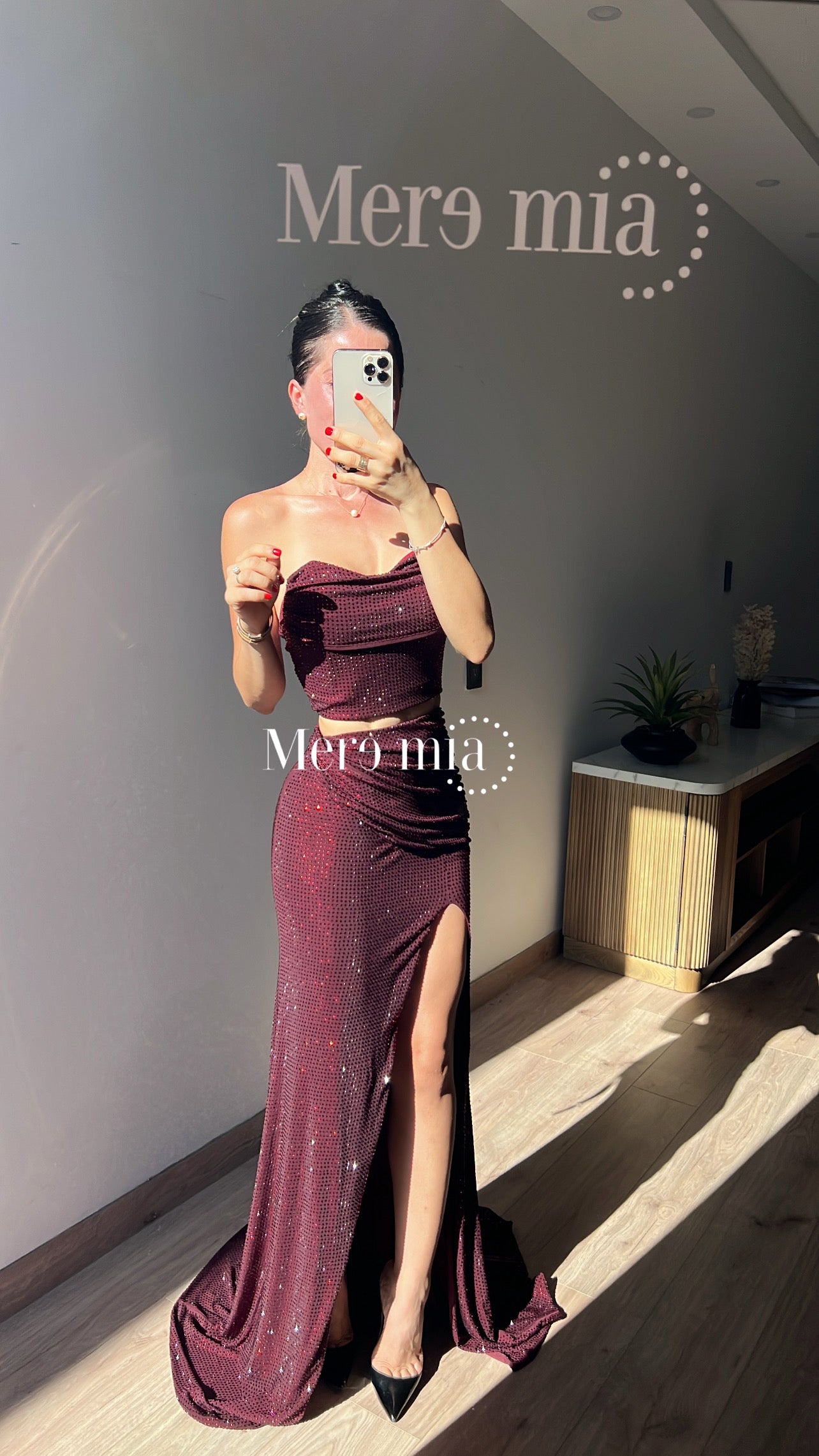 Conjunto tinto puntos