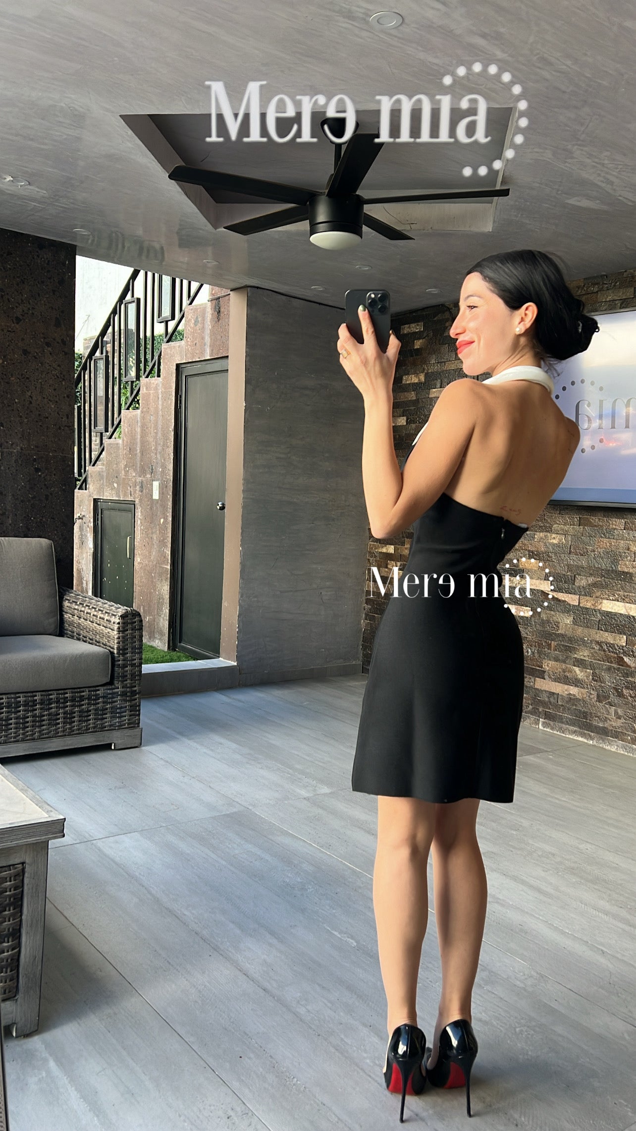 Vestido negro cuello bl