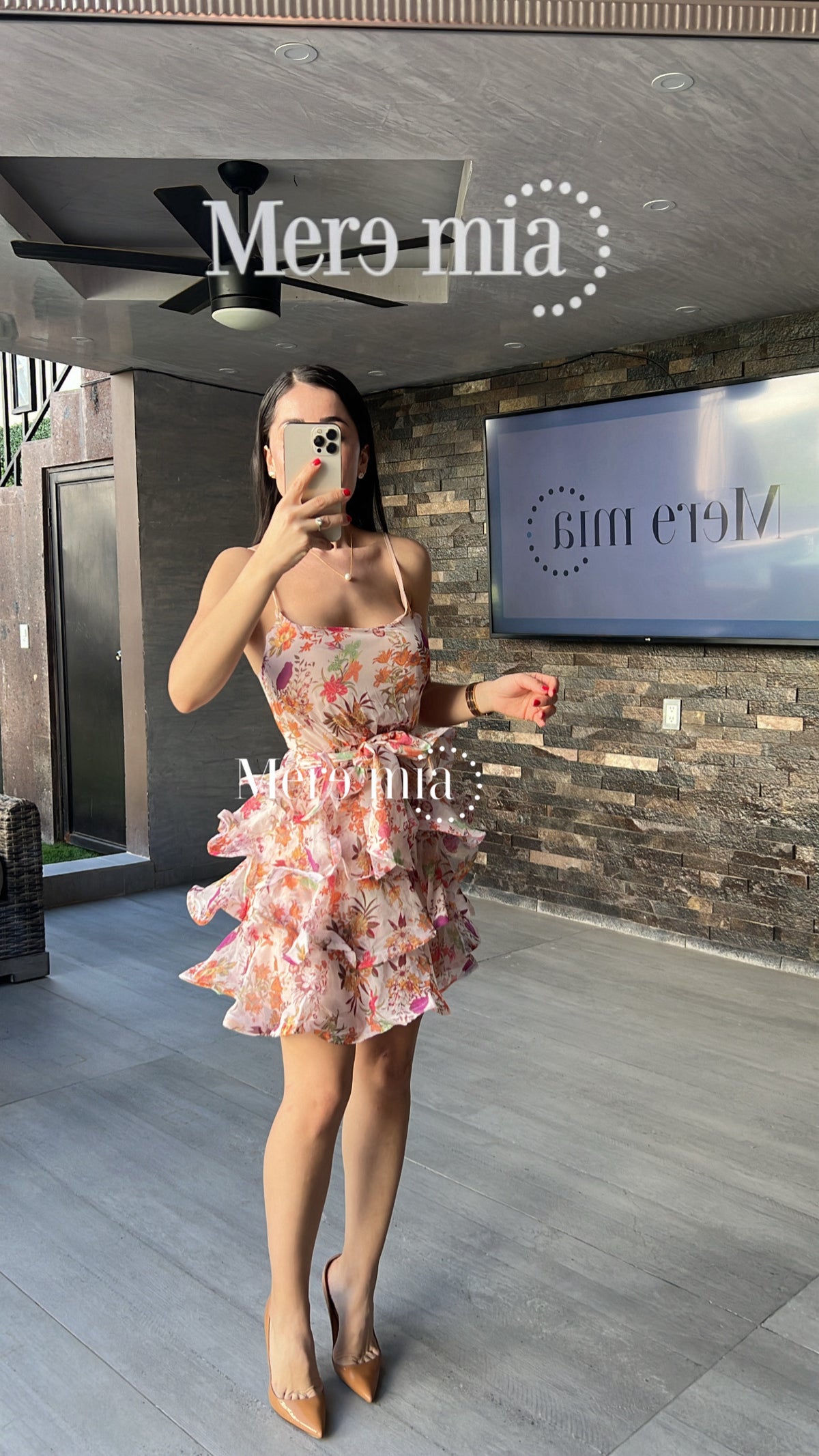 Vestido flores olanes