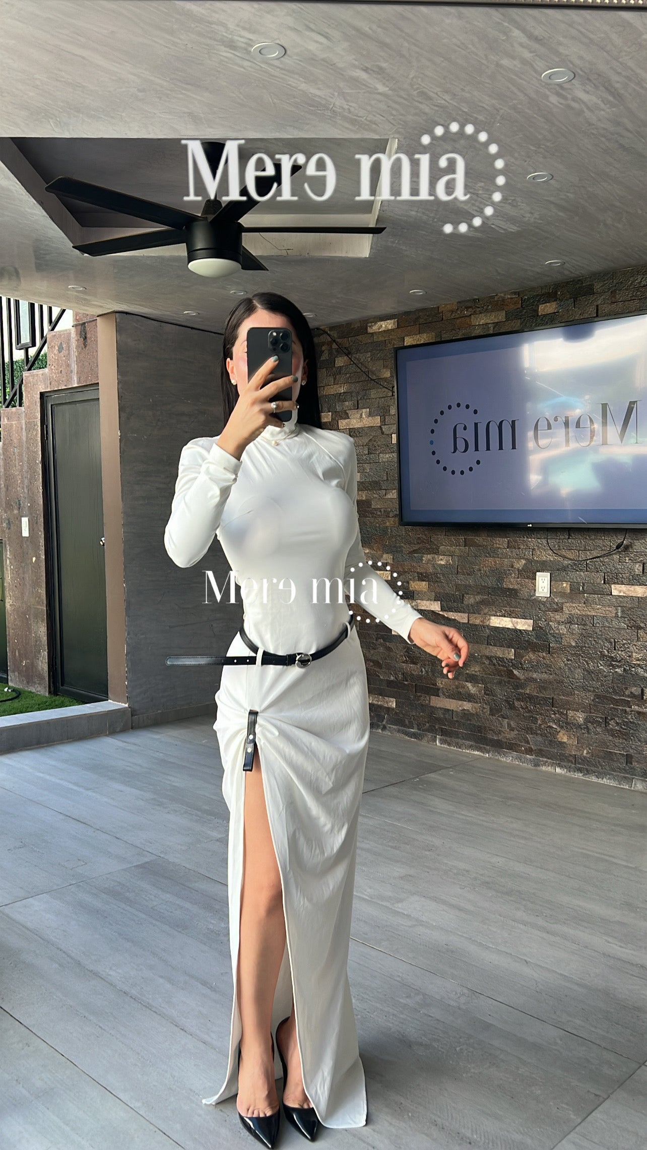 Vestido blanco espalda ml