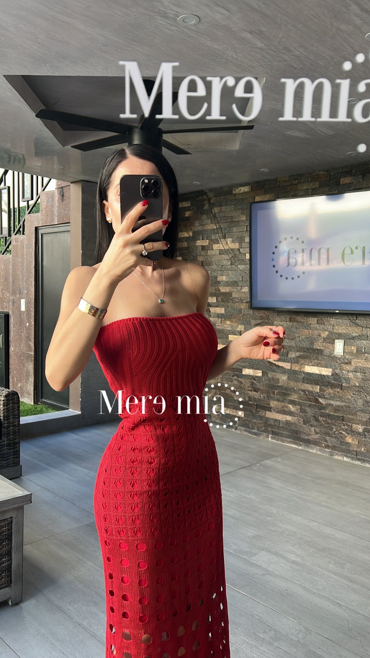 Vestido rojo playero