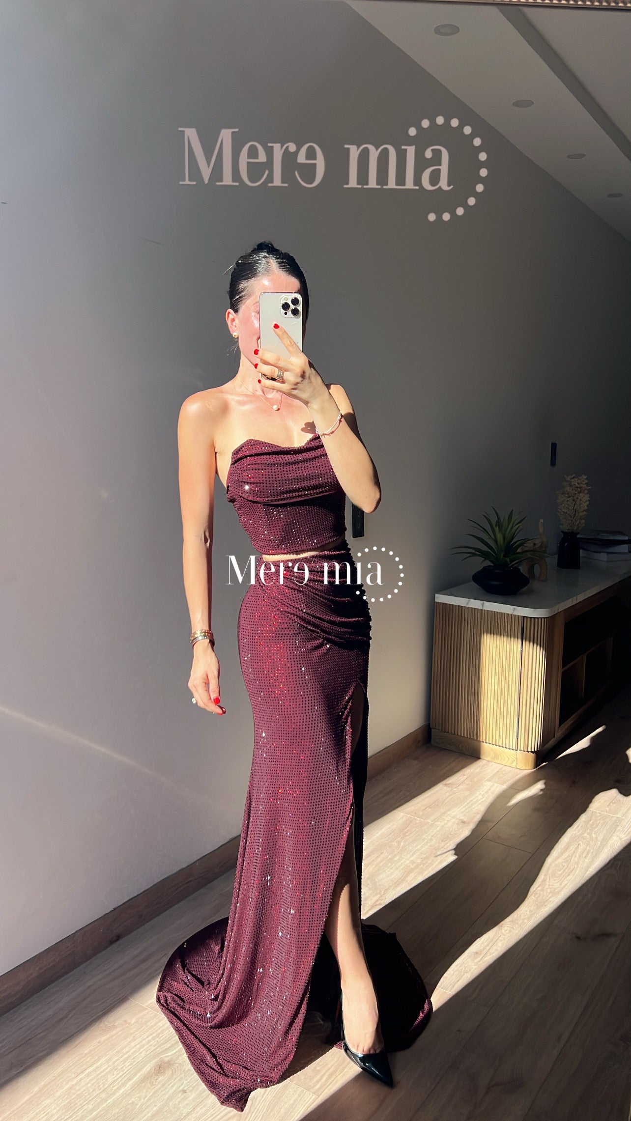 Conjunto tinto puntos