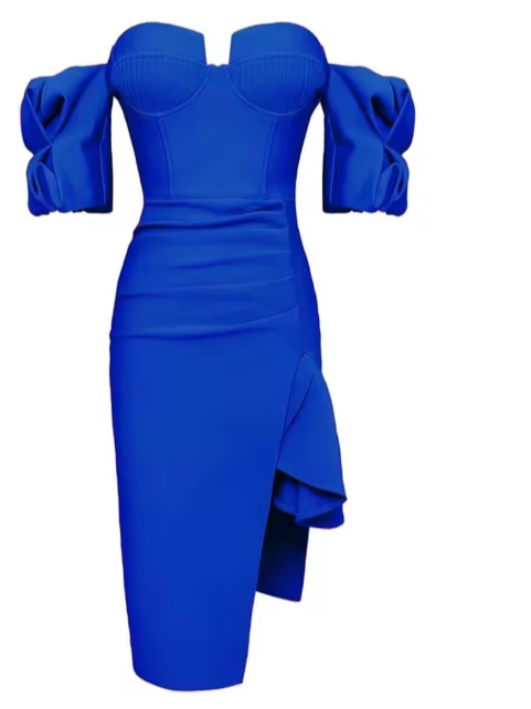 Vestido hombros mc copas