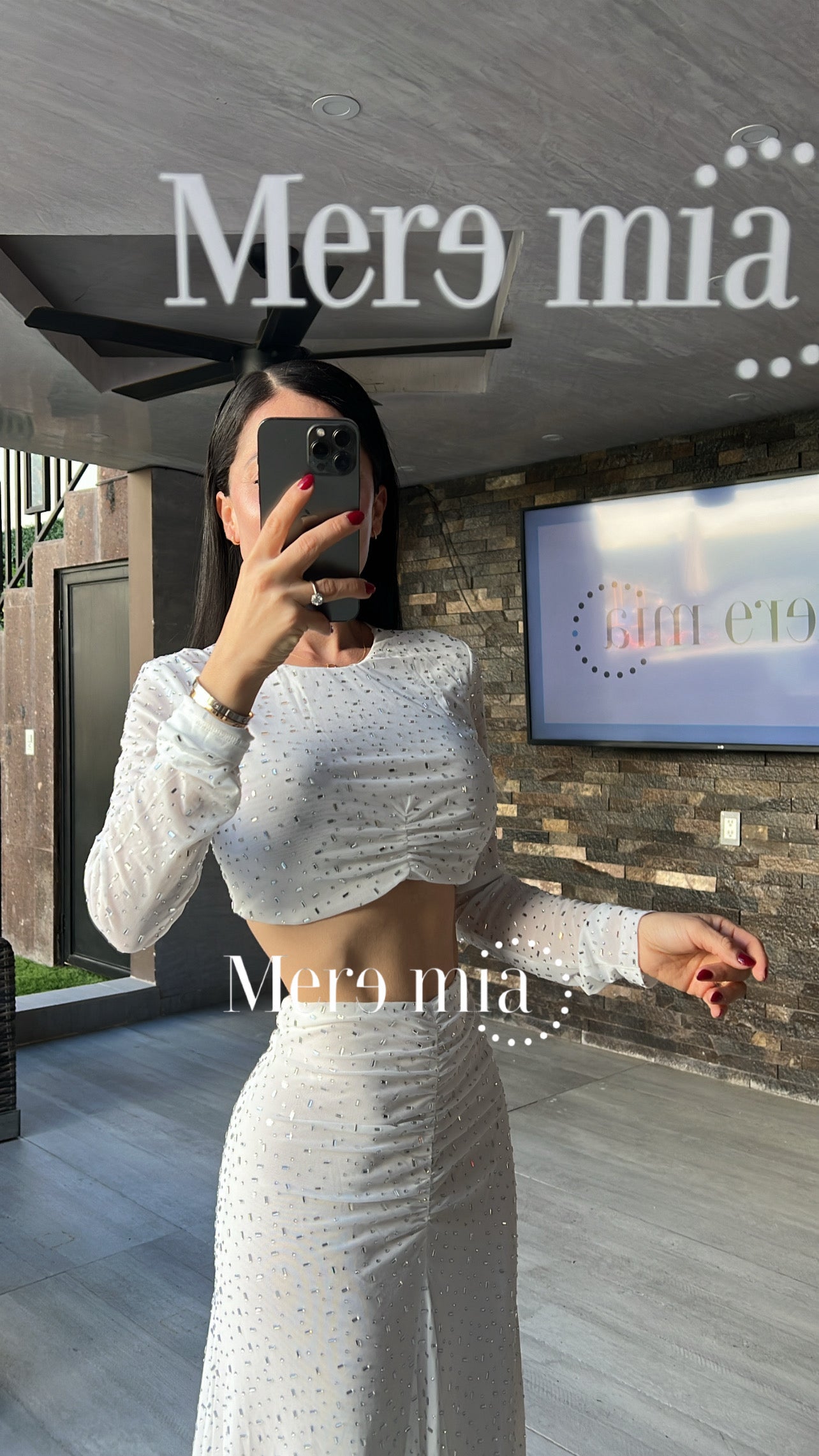 Conjunto lent plata ml