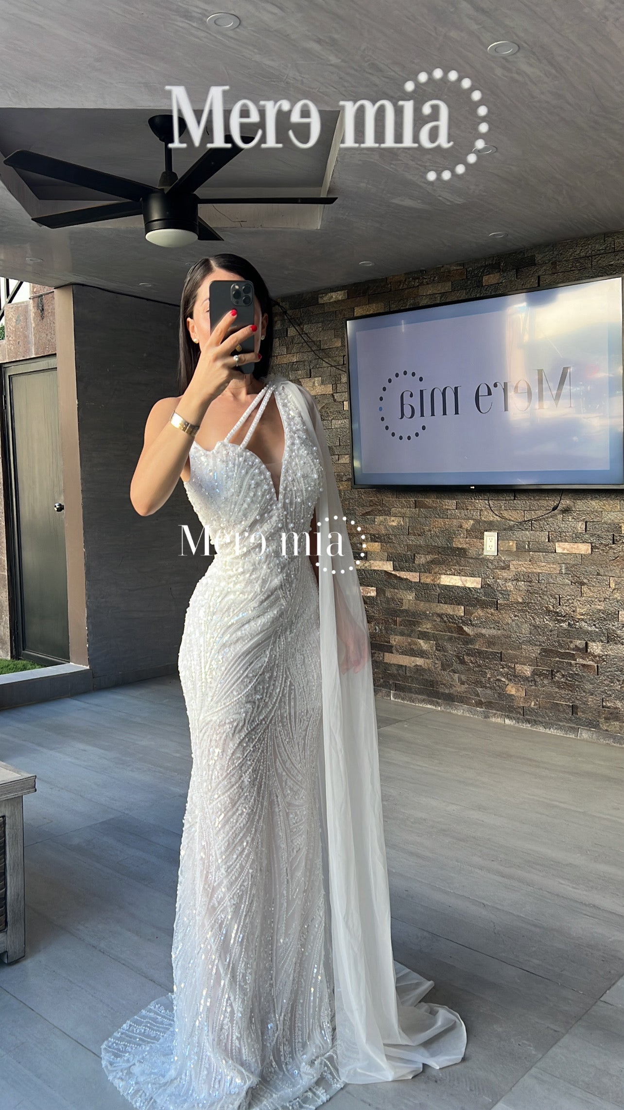 Vestido blanco hombro lent