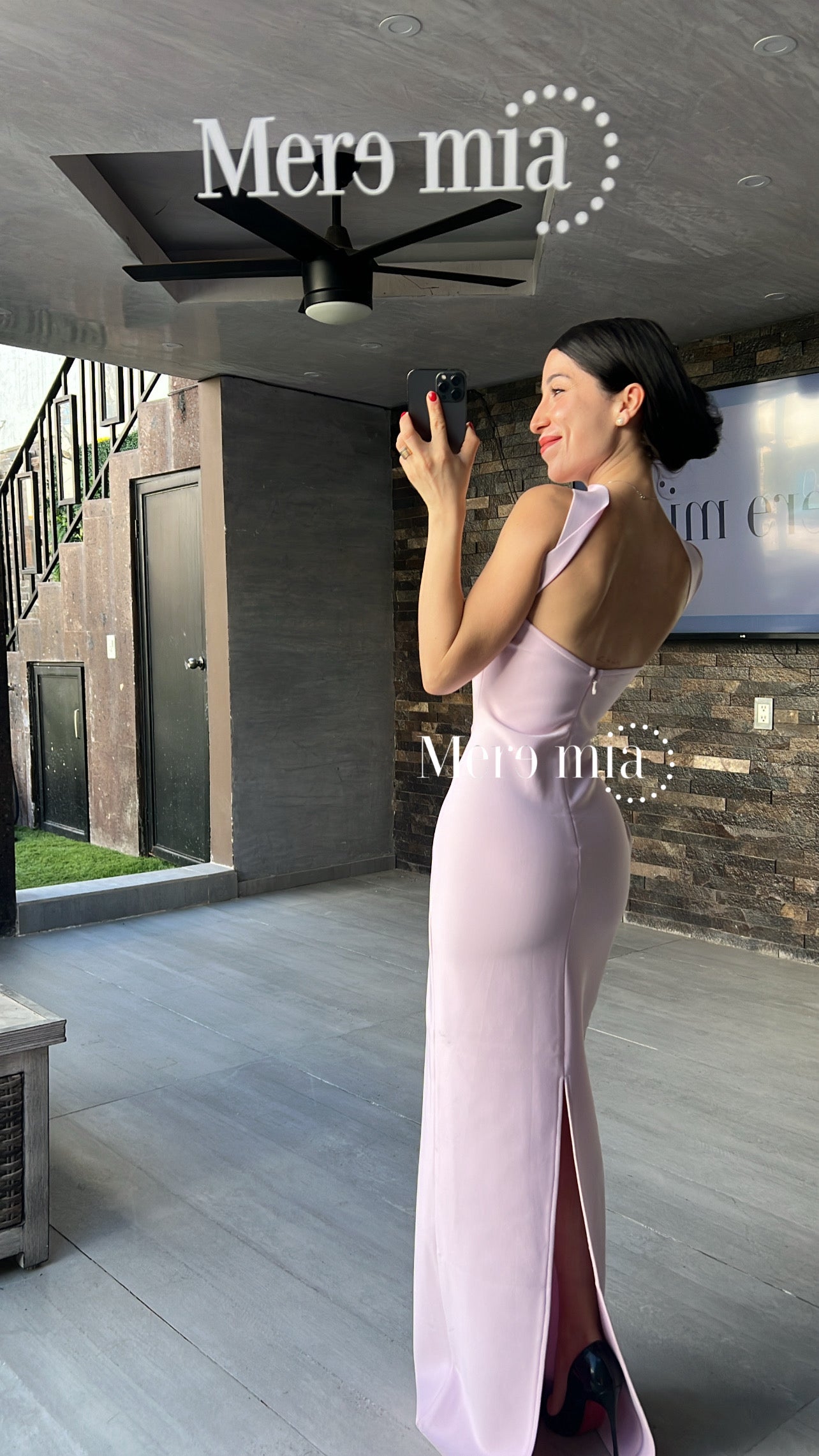 Vestido rosa halter