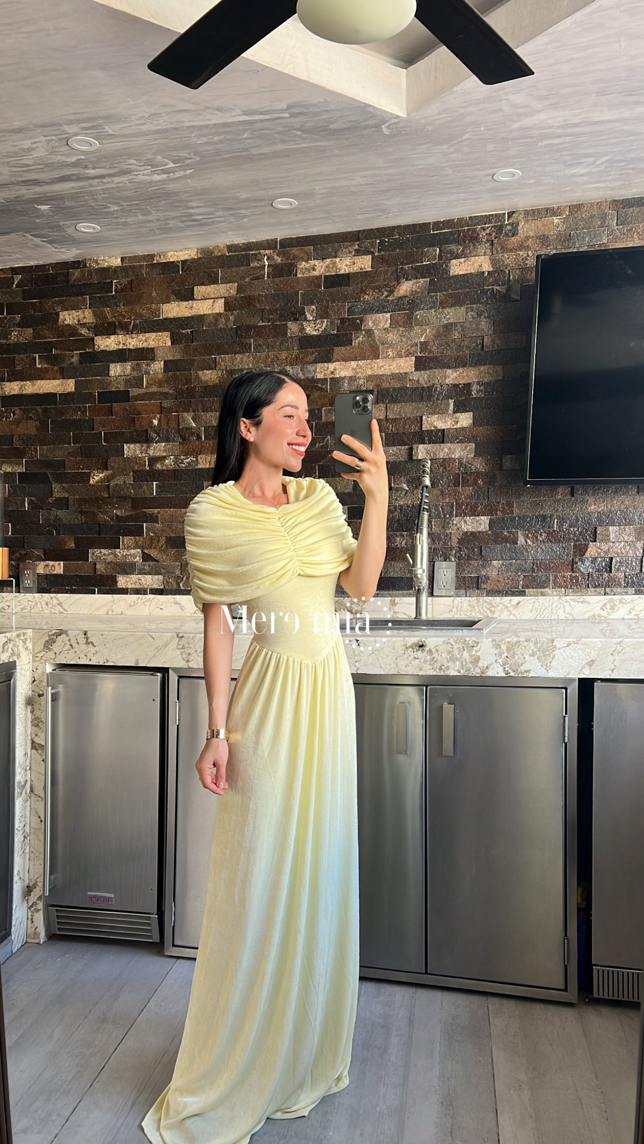 Vestido plisado ab liso