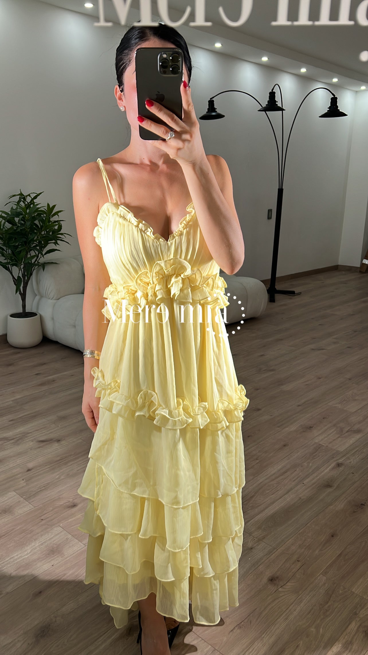 Vestido amarillo Olanes