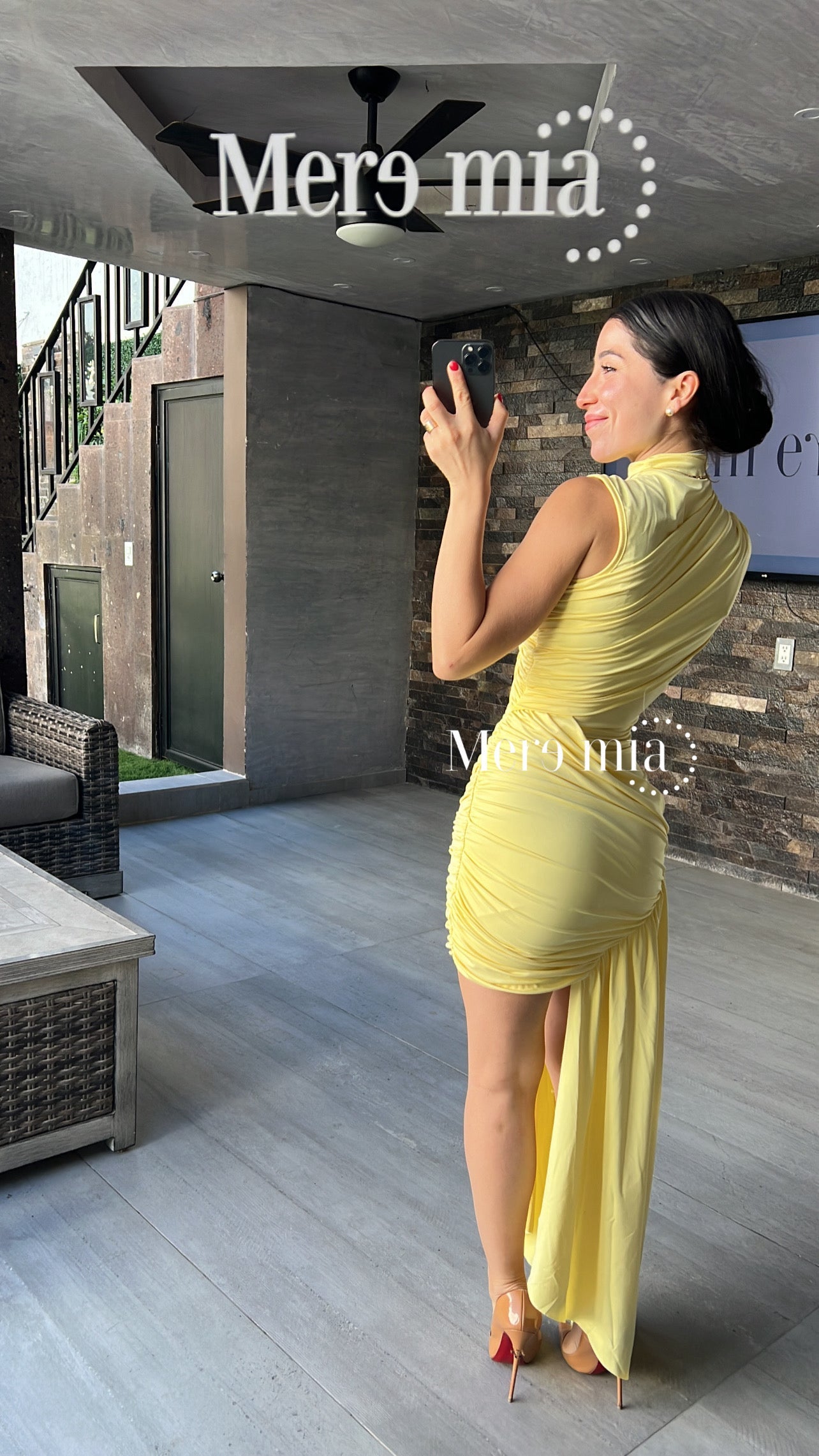 Vestido cruzado estola