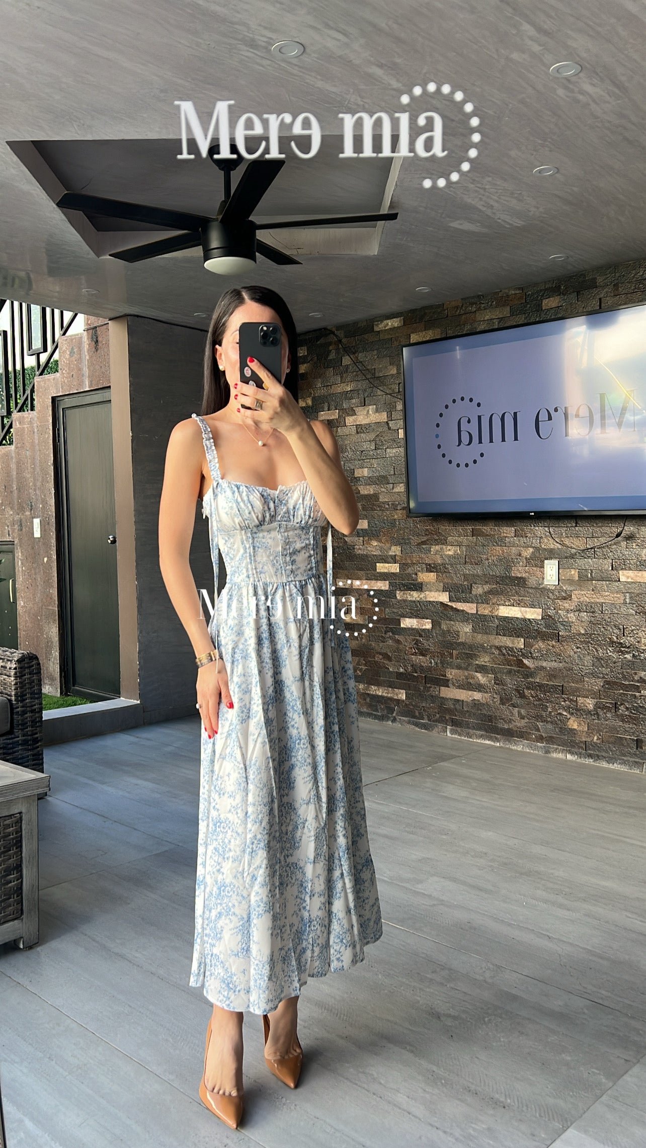 Vestido estampado flores