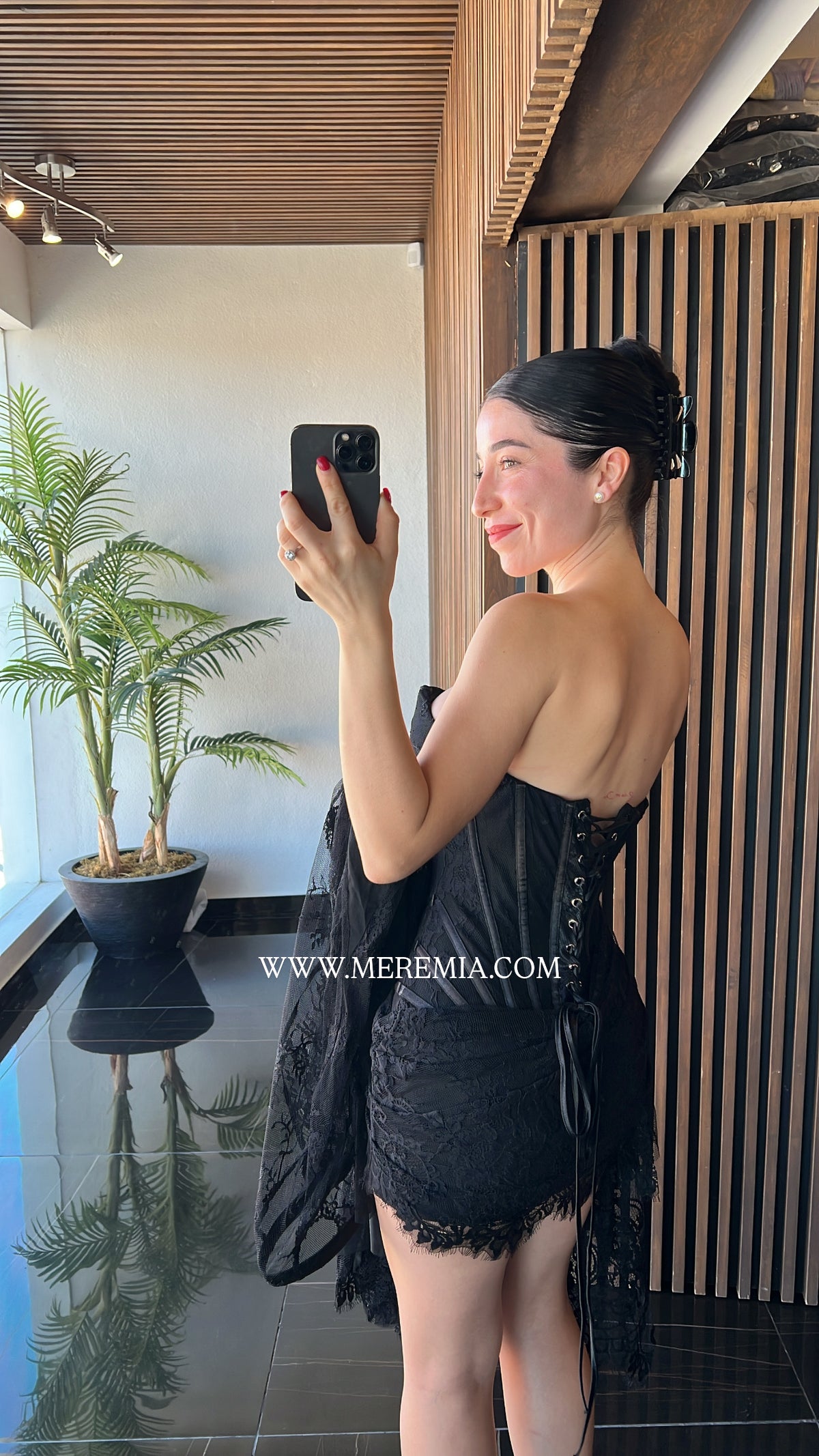 Vestido encaje largo