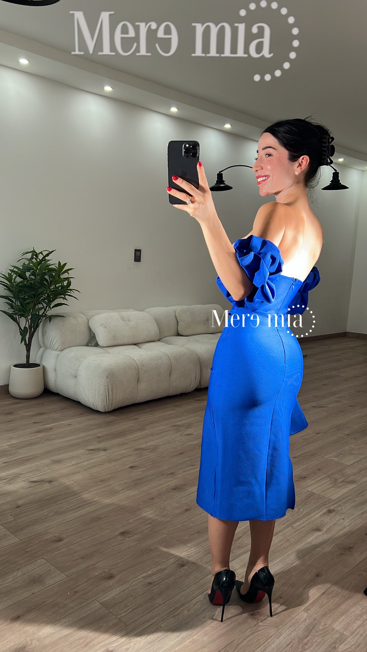 Vestido hombros mc copas