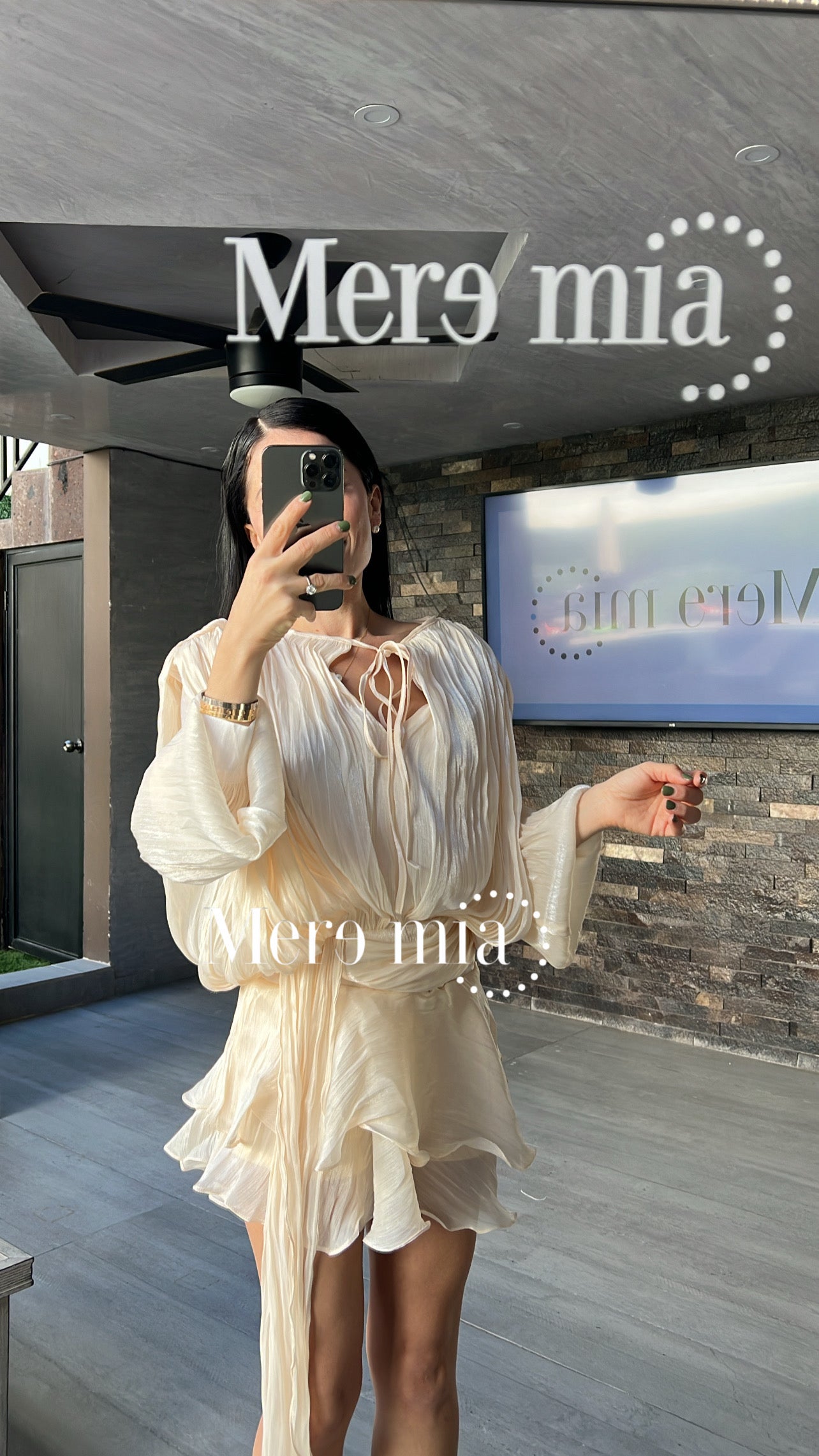 Vestido ivory olanes