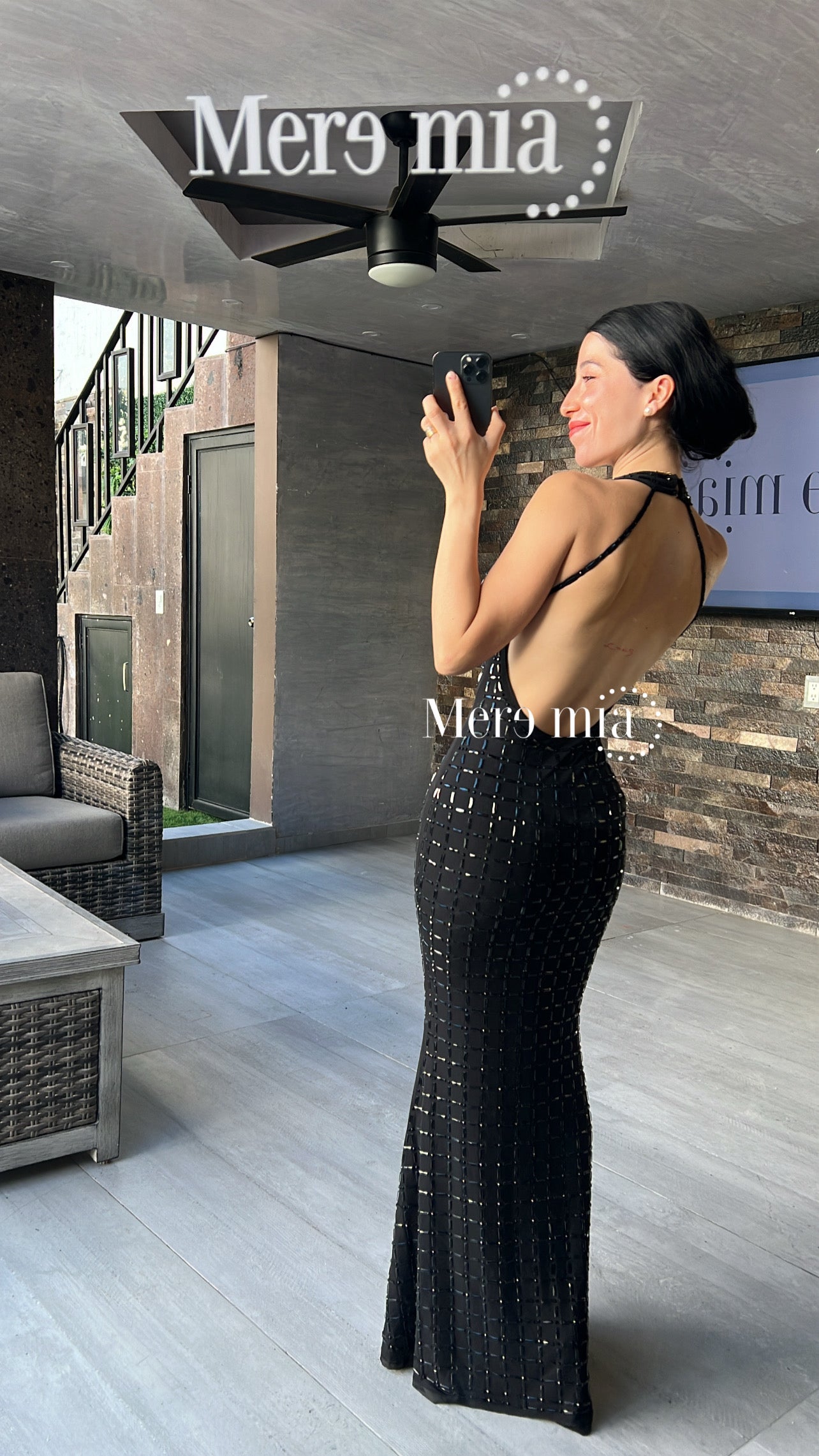 Vestido negro apl