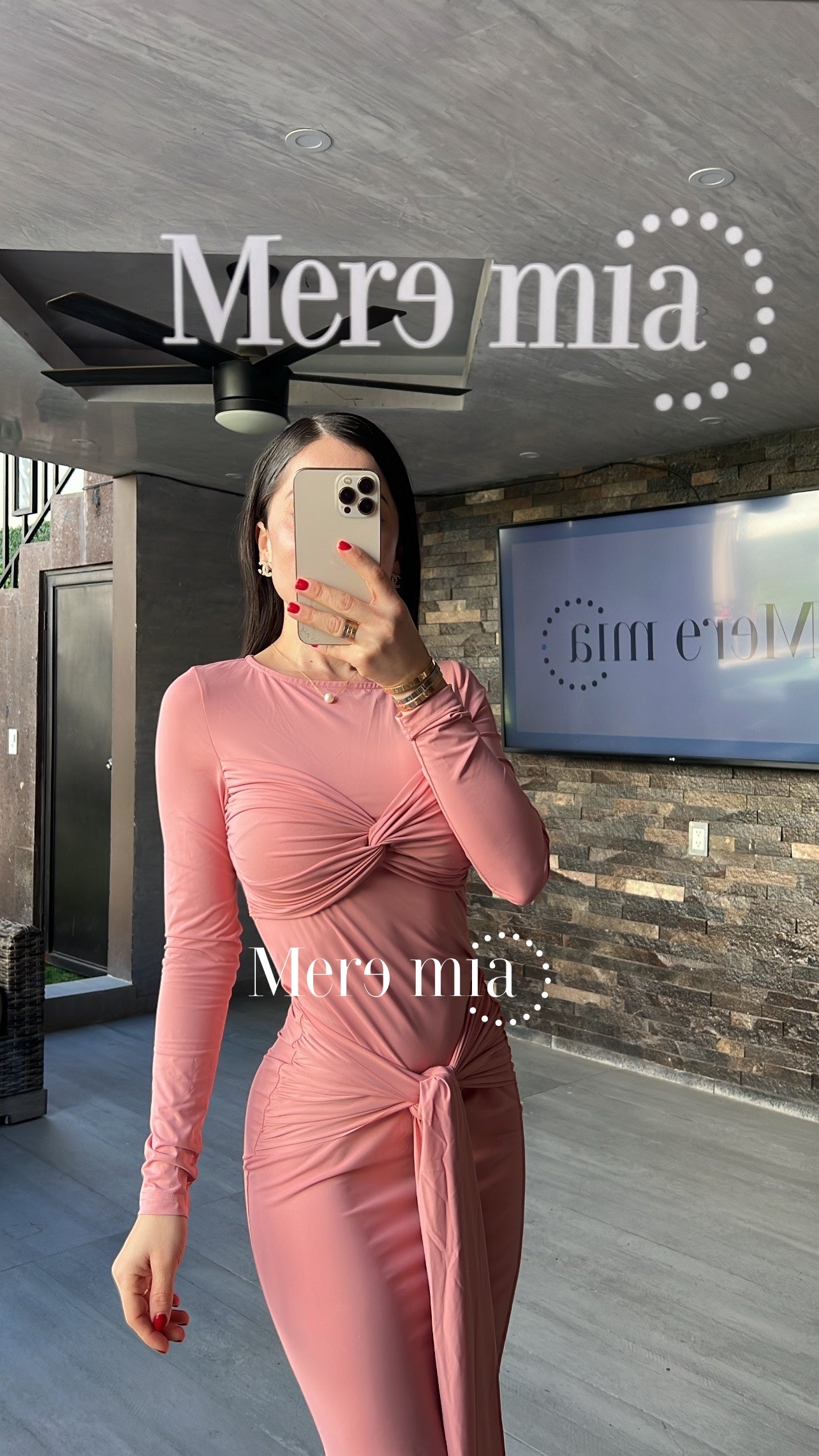 Vestido nudo stretch ml