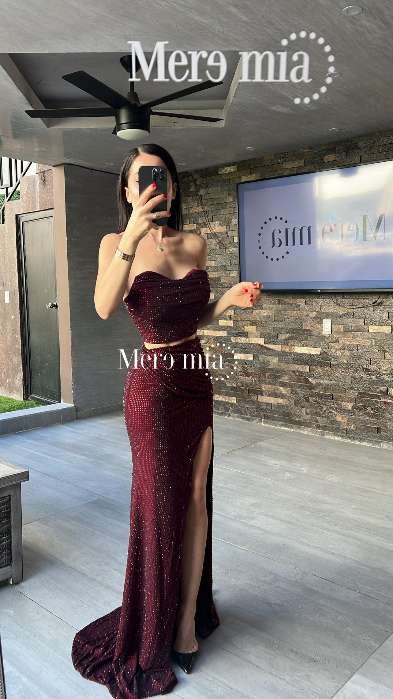 Conjunto tinto puntos